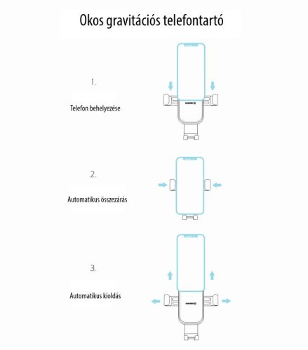 Swissten gravitációs autós tartó műszerfalra, G1-R1