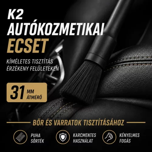 K2 autókozmetikai ecset 31 mm
