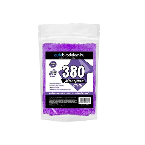 Microfiber Cloth 380 Purple - mikroszálas kendő