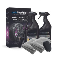   CARBONAX EXCLUSIVE WHEEL KIT - DÍSZDOBOZOS FELNITISZTÍTÓ ÉS GUMIÁPOLÓ CSOMAG