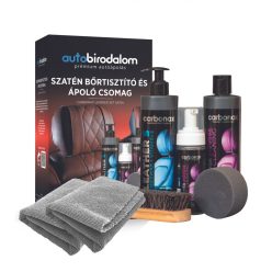   CARBONAX EXCLUSIVE SATIN LEATHER KIT - DÍSZDOBOZOS BŐRTISZTÍTÓ ÉS ÁPOLÓ CSOMAG