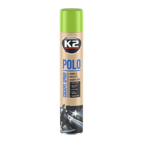 K2 Polo Zöldalma illatú fényes műszerfalápoló spray 750 ml